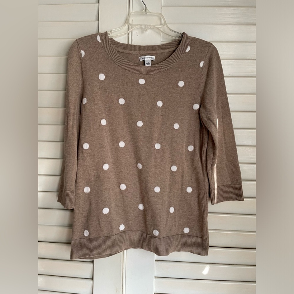 Polka dot sweater